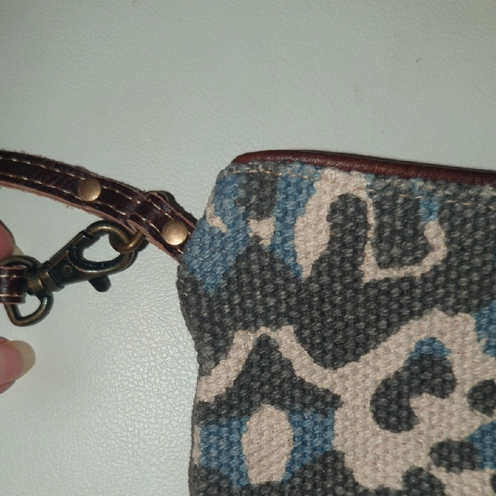 Myra Stylish Gray and Blue Women's Bag - Picture 4 of 7